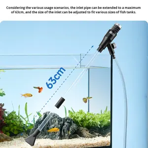 Yee Fábrica Atacado Personalizado Aquário Acessórios <span class=keywords><strong>Water</strong></span> Changer Fish tank Ferramenta de Limpeza Manual Cascalho <span class=keywords><strong>Cleaner</strong></span> Sifão Bomba De Vácuo - Product Image 5