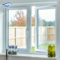 Ventanas y Puertas Abatibles de Doble Vidrio Templado de Aleación de Aluminio de Diseño Moderno NF con Función Insonorizante y Certificación Energy Star