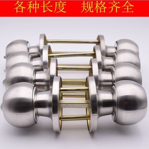 Stainless Steel Ball <b>Lock</b> Three Bar Interior Door <b>Lock</b> With <b>Key</b> Modern Simple Style - Product Image 2