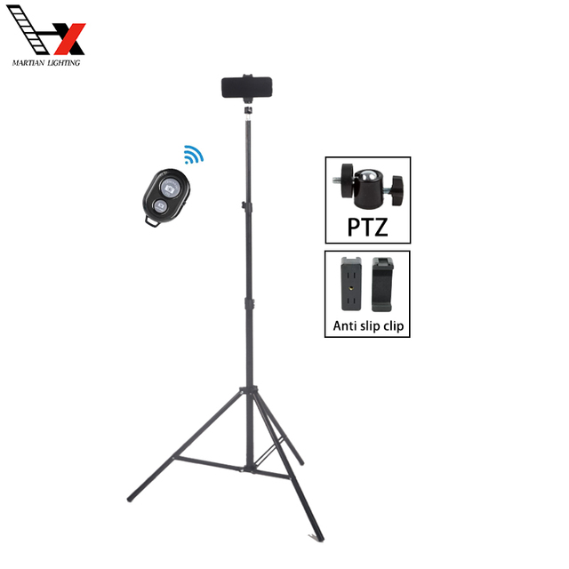 Extendable Aluminum Digital 360 Rotating Horizontal Stabilizer Dslr 2.1m Video Holder Mobile Stand Camera Tripod