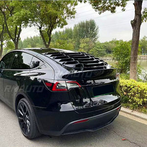 Car Side Rear <b>Window</b> Louver Shutter <b>Cover</b> Sport Style For Tesla Model Y 2021-2024 Body Kit Car Accessories - Product Image 3