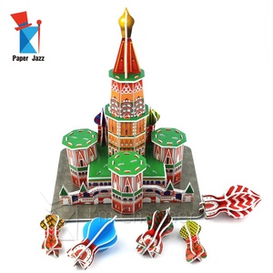 Nhà máy sản xuất Russia Saint Basil Nhà thờ giấy nổi tiếng xây dựng cho trẻ em giáo dục 3D EPS bọt câu đố - Product Image 3