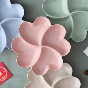 Assiette de service en forme de cœur pour fruits, boîte de rangement, plateau à collations séchées, conteneur à bonbons et desserts, vente en gros - Product Image 2