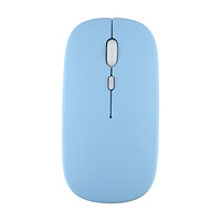 Mouse Optik Ergonomis Nirkabel Laptop iPad Tablet Warna-warni Baterai Isi Ulang Tanpa Lampu Latar 4 Tombol 1 Roller Stok Tersedia