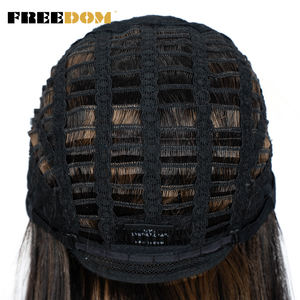 Peluca Sintética Corta Estilo Bob con Frente de Encaje, Lisa, para Cosplay, en Azul, Rosa, Rubio Jengibre, Negro, con Raya en Medio - Product Image 6