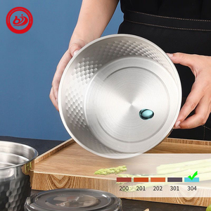 Fiambrera de forma redonda de acero inoxidable 304 a prueba de fugas, caja Bento, contenedor hermético de almacenamiento de alimentos con tapa de PP, caja para exteriores - Product Image 6