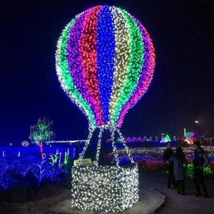 บอลลูนลมร้อน LED ตกแต่งคริสต์มาสสำหรับจัดแสดงในสวน ขายตรงจากโรงงาน - Product Image 1