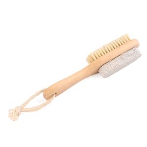 Brosse à poils doux en bois à Long manche, exfoliant pour le corps, Double face, élimine les callosités - Product Image 2
