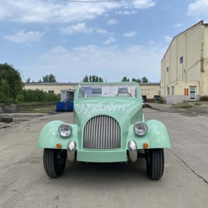 ZOWN Voiture électrique classique rétro au design artistique sculpté, idéale pour les lieux photo extérieurs et le transport - Product Image 4