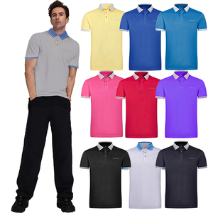 Polo de golf OEM pour hommes T-shirt d'été à séchage rapide respirant à manches courtes 100% polyester T-shirt de course à pied T-shirt de polo de sport pour hommes - Product Image 1