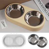 DM1263 Moule en silicone pour bols réutilisables écologiques faits à la main pour animaux de compagnie, pot de fleurs en béton, plateau, résine de coulée, artisanat en plâtre et ciment