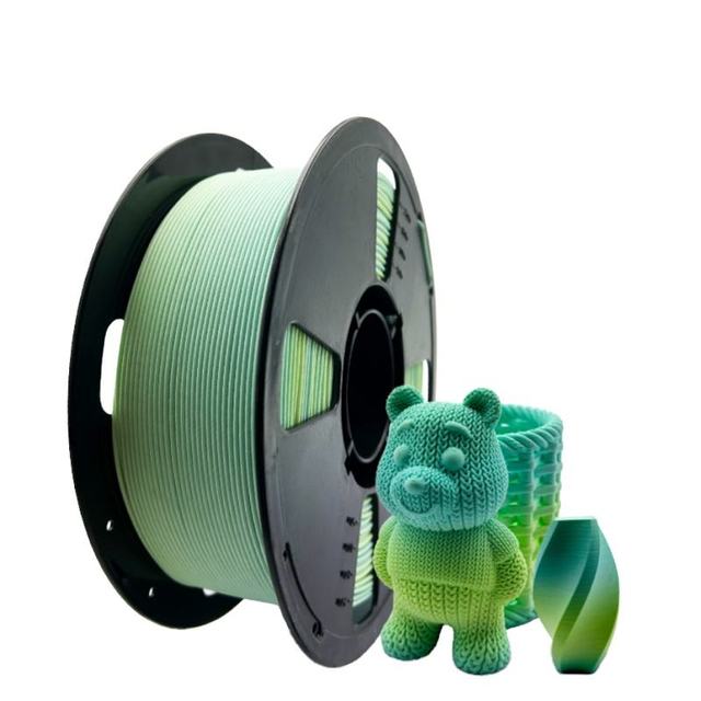 Factory Wholesale  Silk Dual Color 1.75mm 1kg PLA 3D Printing Filament High Compatibility for Bambu Lab 3D Printers