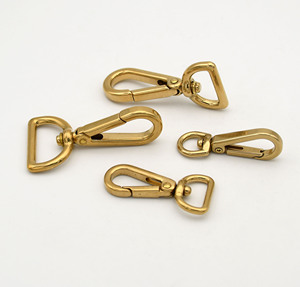 Ganchos a presión de latón macizo, Clips de gatillo giratorios, hebilla de Metal, bolso de equipaje de cuero, llavero, <span class=keywords><strong>Collar</strong></span> de perro, cierres de langosta - Product Image 6