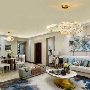 فاخر إبداعي لغرفة المعيشة مطعم حديث بريق في الغلاف الجوي كريستال ثريا دائرية - Product Image 3