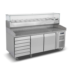Equipo de refrigeración comercial para encimera de cocina, pantalla de vidrio, nevera para Pizza - Product Image 4