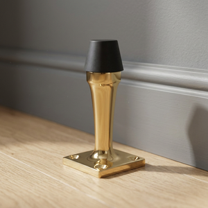 Butée de porte en laiton massif de qualité supérieure, robuste, à fixation au sol, pour maison, bureau, hôtel, disponible à bon prix - Product Image 3