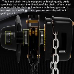 รอกโซ่แบบกำหนดเองพร้อมเบรกแบบสองขา รอกโซ่แบบมีมือจับ รับน้ำหนัก 2 ตัน ราคา - Product Image 3