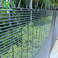 Clôture de sécurité en treillis soudé anti-escalade 358 à revêtement poudré haute sécurité pour aéroport/prison avec design 3D