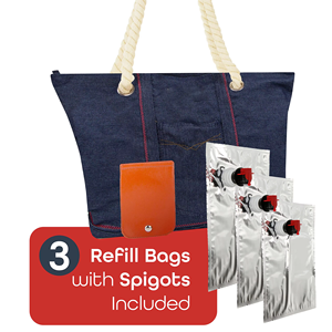 Сумка-холодильник для напитков с модным скрытым диспенсером для бутылок, термосумка для алкоголя, дорожная сумка для пляжа, вмещает 2 бутылки вина - Product Image 5