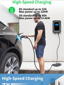 Commercial Ev Charger 22kw Type 2 Wall Mounted Station 32a Three Phase 400v Fleet Rfid App Ce Ocpp 16 En 61851 Custom logo - Product Image 2
