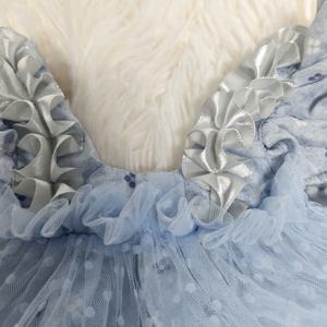 Nouvelle Robe de Princesse en Tulle Bleu Style Occidental <span class=keywords><strong>pour</strong></span> Poupée Bébé de 22 Pouces/55 cm - Product Image 2