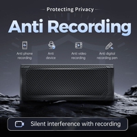 Jammer anti-enregistrement portable F16, électronique grand public avec télécommande, bloque les dispositifs d'espionnage audio, les enregistreurs vocaux, les microphones