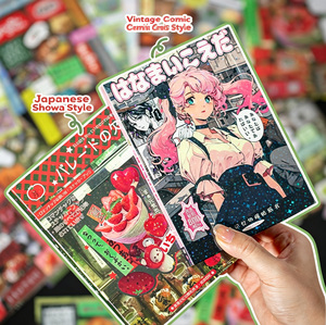 Livre d'autocollants Série Souvenirs Romantiques Style <span class=keywords><strong>Manga</strong></span> Japonais Rétro Matériel pour Journaux et Décorations - Product Image 2