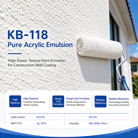 Peinture à l'émulsion acrylique pure, matière première avec une élasticité et une extensibilité exceptionnelles pour la décoration des murs extérieurs et intérieurs