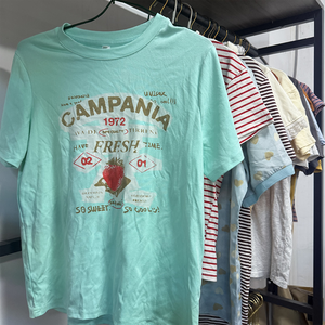 Vente en gros de t-shirts en coton d'occasion pour femmes, amples et confortables, vente directe d'usine, Ukay pour femmes, vêtements usagés élégants - Product Image 3