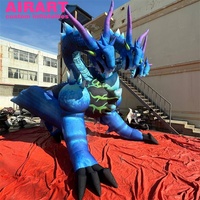 Décoration Fantastique Haut de Gamme : Dragon Gonflable à Trois Têtes Personnalisé, Cerbère Gonflable Géant, Sculpture Durable pour Événements Commerciaux
