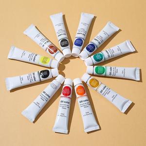 Approvisionnement d'usine prêt pour le bateau Tube en plastique en aluminium 12 couleurs 12 ML <span class=keywords><strong>acrylique</strong></span>/<span class=keywords><strong>Gouache</strong></span>/huile/aquarelle ensemble de peinture - Product Image 3