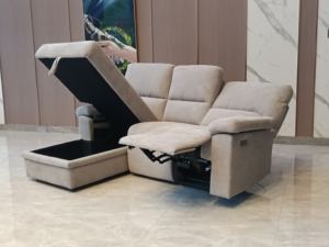 High quality home furniture recliner sofa bed with storage electric power recliner sofa 3-seater L shape <b>for</b> living room - Product Image 3