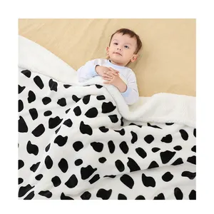 New Flannel Blanket Children's Lamb Cover Blanket Double Thick Coral Velvet Comforter Nap Baby Blanket