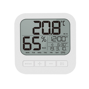 Plus récent Design Maison Décoration Affichage De La Température et De L'humidité Intérieures Numérique LCD Piles <span class=keywords><strong>Reveil</strong></span> - Product Image 3