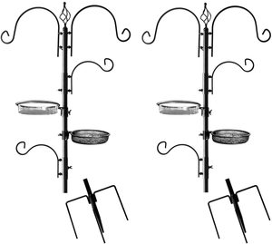 Outdoor Garden Bird Feeding Station <strong>Feeder</strong>,Hanging Metal Bird <strong>Feeder</strong> Watching Bird Feeding Rack - Product Image 1