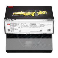 Rastar 93510 1:8 Grand modèle de supercar en blocs de construction, véhicule DIY MOC, modèle de course sportive haute technologie 1:8 pour enfants et adultes