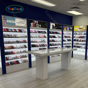 Vitrine pour atelier de réparation de téléphone portable Etui design pour magasin de téléphone portable Accessoires pour tablettes Vitrine avec lumières LED Kiosque de centre commercial - Product Image 4