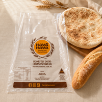 Sacs à pain en plastique polyéthylène transparent de qualité alimentaire, imprimés sur mesure, à ouverture supérieure, pour l'emballage de pain frais, de pain de mie et de pain au levain