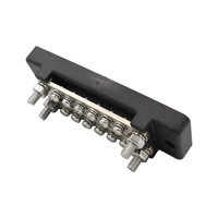 Bloc de bornes à vis QJ 6 pôles 150A à contact en cuivre pour usage automobile et maritime, barre omnibus de batterie rouge/noir pour distribution d'énergie