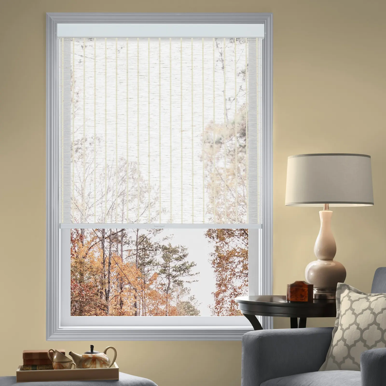 विंडोज के लिए उन्नयन प्राकृतिक शैली ताररहित रोलर अंधा कर रही है और रंगों, आसान साफ खिड़की छाया 74x72