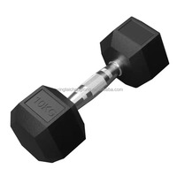 Logo personnalisé Support de corps en fonte de 15kg avec haltères d'exercice de 2kg Ensemble d'haltères hexagonaux réglables en acier et caoutchouc Poids libres