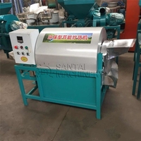 Petit séchoir à tambour rotatif de type gaz 25kg pour noix, fèves de cacao, châtaignes Machine à torréfier professionnelle automatique