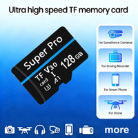 Carte SD 128 Go en stock, carte mémoire haute vitesse classe 10 C6 U1 U3, mini carte flash TF, accessoires pour smartphone, ordinateur, caméra d'action