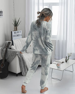 Wholesale <strong>Women's</strong> Tie-dye <strong>Leggings</strong> Ladies <strong>Pyjamas</strong> and Sleepwear Cotton Loungewear Winter Pajama Sets <strong>Women</strong> - Product Image 4