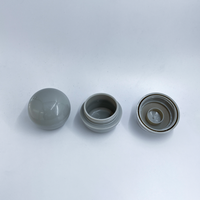 Pots en plastique brillants en forme de boule 30G 50G en PP, contenants vides pour crème visage et crème contour des yeux, à bords ronds
