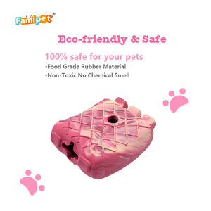 Famipet, venta al por mayor, nuevo diseño, goma Natural resistente, tratamiento dispensador, juguete indestructible para perros, juguete masticable para mascotas para masticadores agresivos - Product Image 3