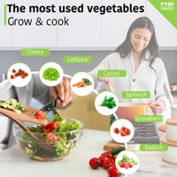 Kits de jardin d'intérieur auto-arrosant contemporains pour adultes Pots de fleurs et jardinières suspendus au sol pour cultiver vos propres légumes