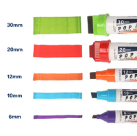 Marqueur POP rechargeable Bview Art 30 mm à pointe plate jumbo