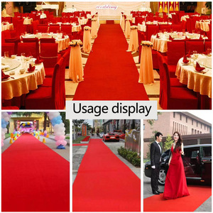 Red <strong>Carpet</strong> <strong>Runner</strong> Decoration Runway Rug Red Wedding <strong>Carpet</strong> for Event Indoor or Outdoor Party with Anti-slip Rubber Backing - Product Image 6
