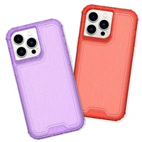 Coque de téléphone transparente à 3 couches de protection antichoc style Glitter Girls pour Samsung Galaxy A37 A17 A07 A36 S25 Edge S25 Ultra